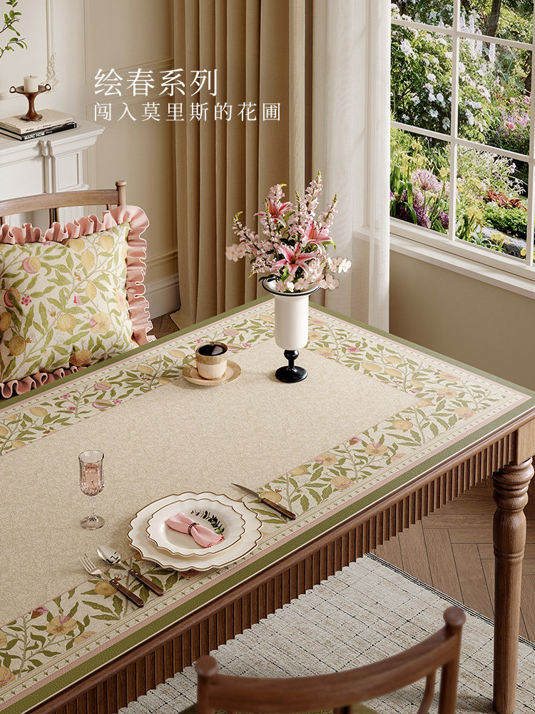 凡聚姿态彩绘弹簧桌垫咖啡桌桌垫防烫耐高温易触及奢华高端可随意