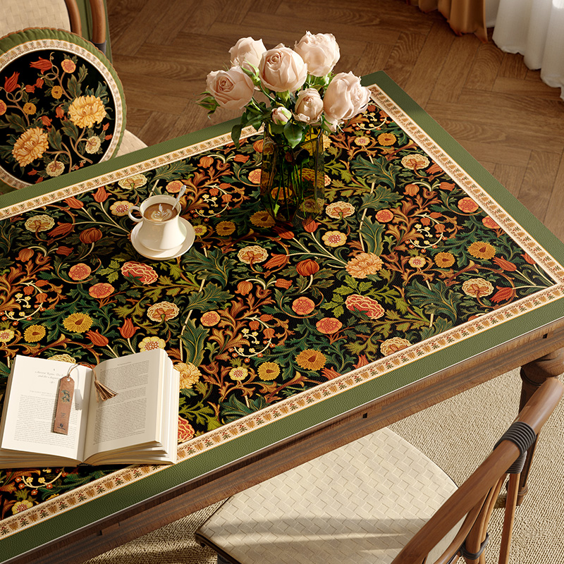 范居态度美式皮革餐桌垫