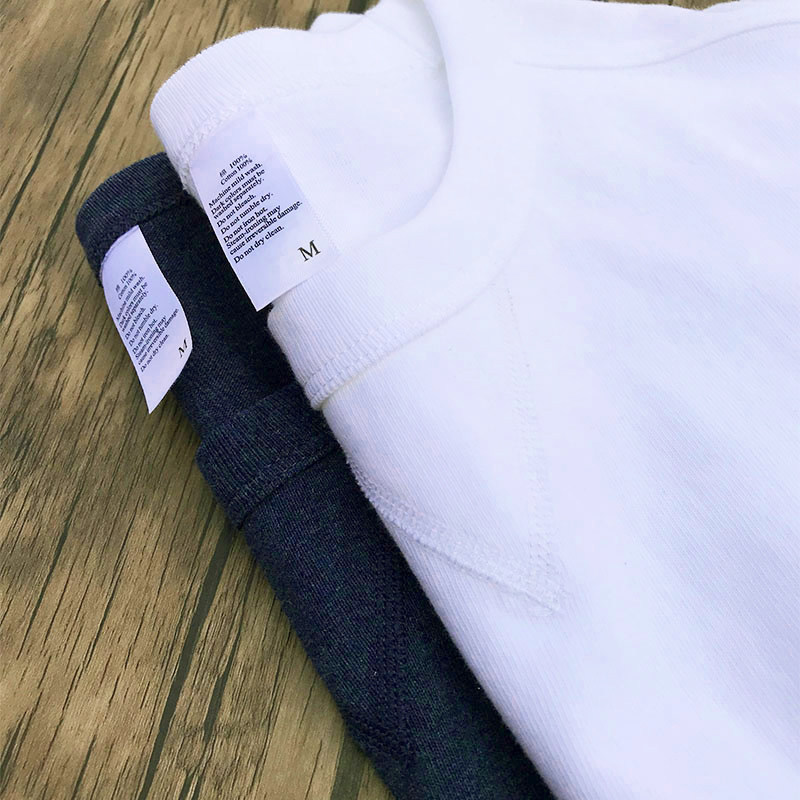250G RUGGED COTTON TRIANGLE SMALL NECKLINE CUFF HEAVY BASE SHIRT MENS COTTON LONG SLEEVE AMERICAN RETRO T-SHIRT