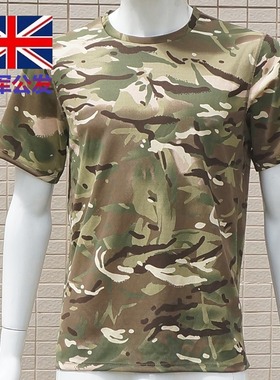 英军军版体能训练短袖夏季男军迷战术速干体恤衫作训服MTPT恤
