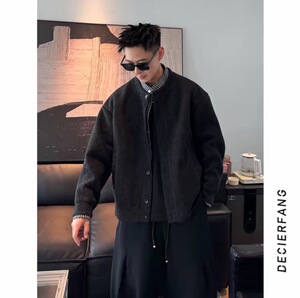 308B-JK6635-P168   休闲时尚简约假两件针织开衫 （网图慎用）A图片