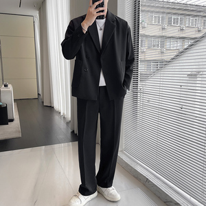 輕熟風(fēng)抖音直播秋季西服套裝寬松免燙西裝男TZ9901-P175控299圖片