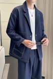 轻熟风直播春款西装男休闲牛仔西服套装复古TZ88-P258控358，男装西服套装，星座308B（原103C）