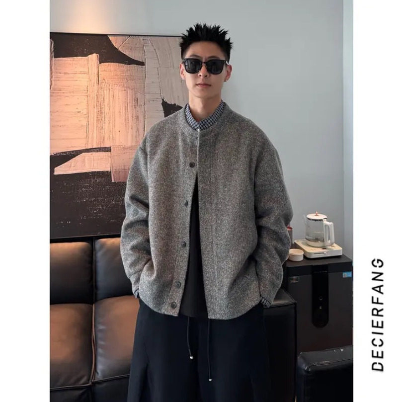 308B-JK6635-P168休闲时尚简约假两件针织开衫（网图慎用）A,男装卫衣,星座308B（原103C）