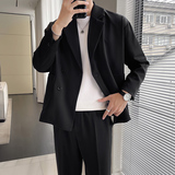 轻熟风抖音直播秋季西服套装宽松免烫西装男TZ9901-P175控299，男装T恤，星座308B（原103C）