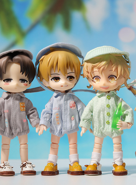 ob11娃衣连体服GSC粘土人12分bjd爬爬服body9衣服Ymy长袖P9居家