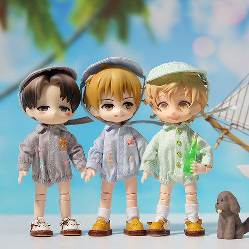 ob11娃衣连体服GSC粘土人12分bjd爬爬服body9衣服Ymy长袖P9居家