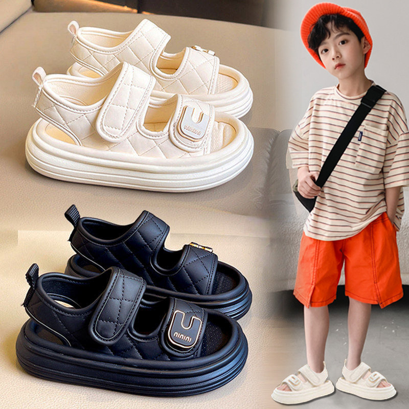 官网C&K凉鞋男童2026新款夏季软底防滑儿童沙滩鞋男孩运动凉拖鞋