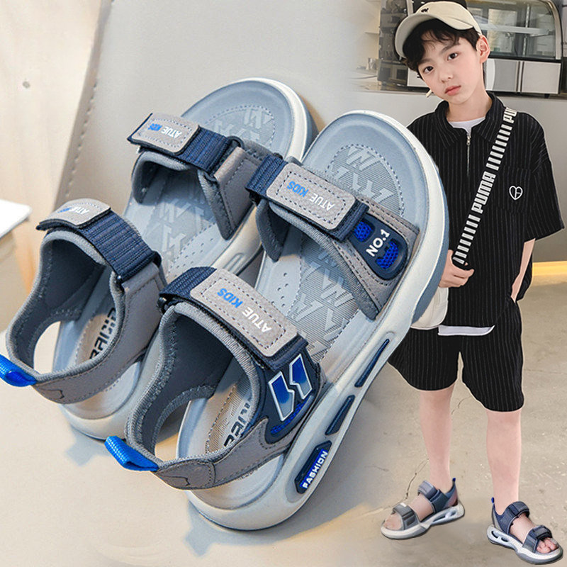 官网C&K男童凉鞋2026新款夏季帅气防滑儿童运动沙滩鞋软底中大童