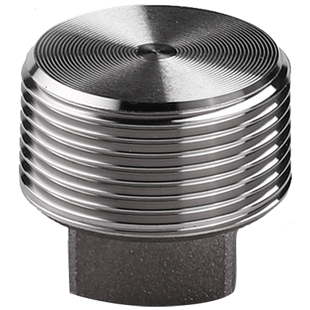 外四方堵头NPT耐400KG高压管件实心锻304316闷管塞堵天佑管业119