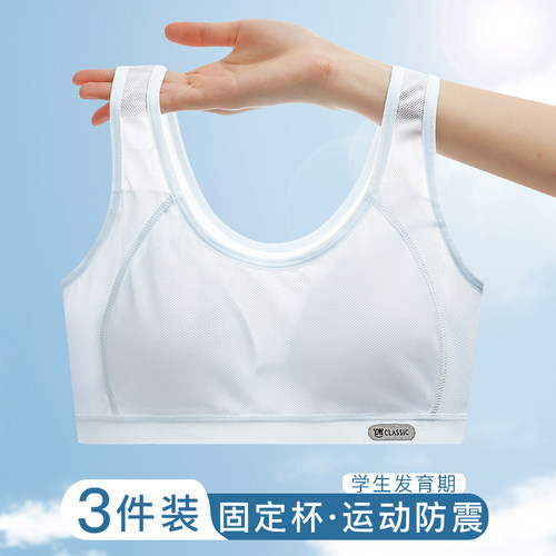 少女内衣发育期固定杯薄款
