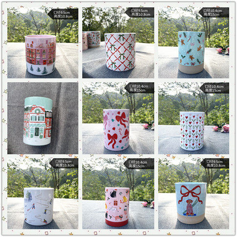 外贸陶瓷花插花瓶储物罐笔筒零食罐杂物罐,家居饰品,花盆,淘宝优惠券,粉丝福利购,淘宝优惠卷