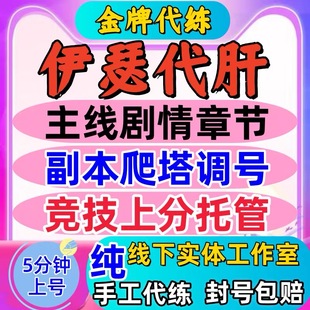 伊瑟代打代练代肝竞技场上分主线剧情章节爬塔副本战令调号托管