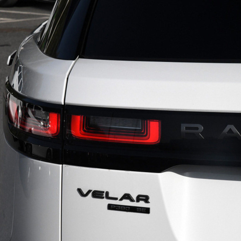 新款路虎揽胜星脉后尾门标velar字标英文标改装亮黑色标志标贴