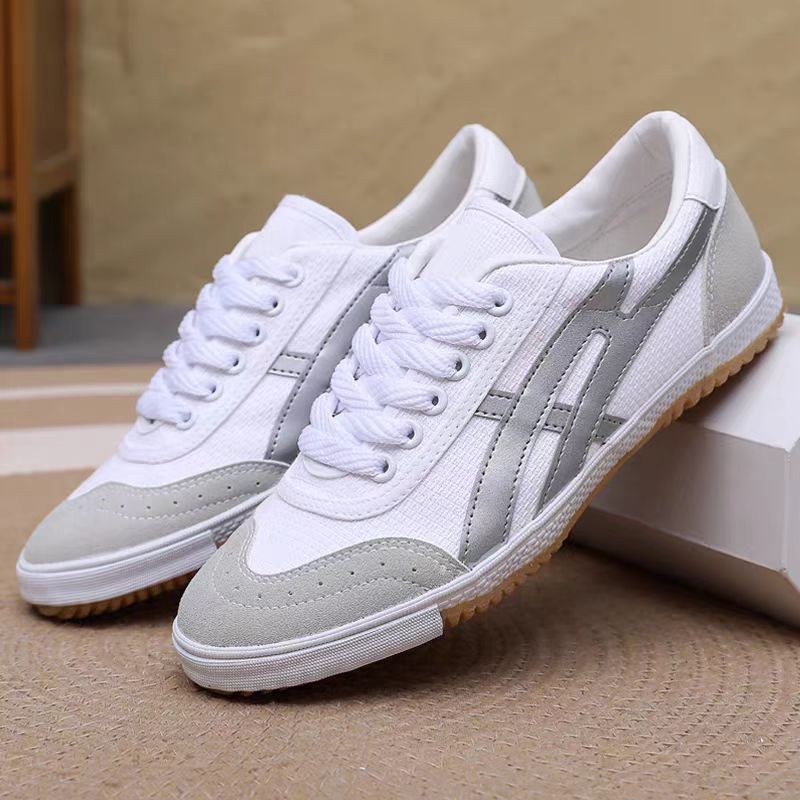 牛筋底男女复古帆布鞋学生体考鞋低帮休闲鞋运动鞋防滑耐磨工作鞋