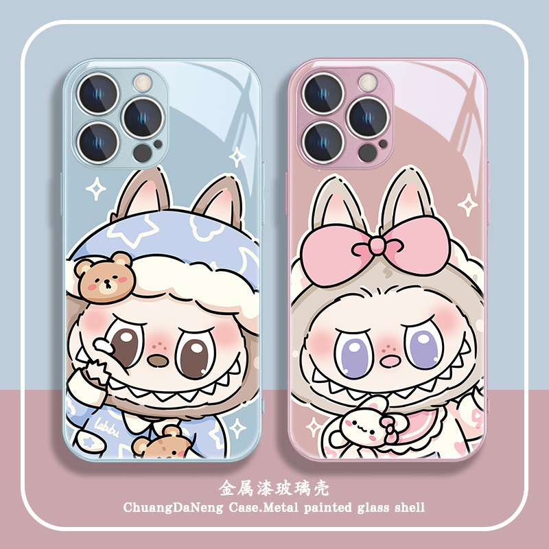 卡通适用苹果系列手机壳玻璃
