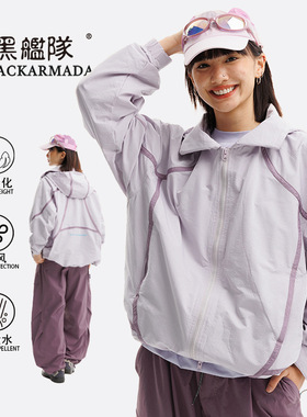 美式潮流山系轻量化外套男女户外徒步登山服防风防水耐磨机能上衣