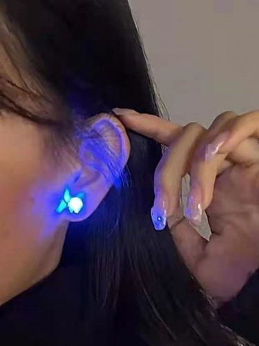 发光耳钉韩国男女时尚酷炫电音节