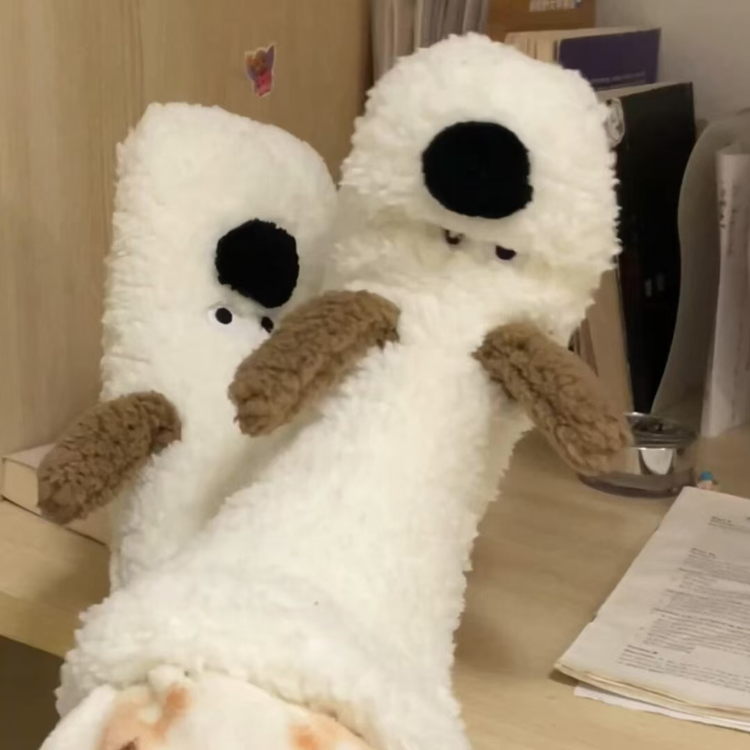 可爱地板袜秋冬季加厚防滑隔凉袜子居家月子袜儿童卡通小狗地板袜
