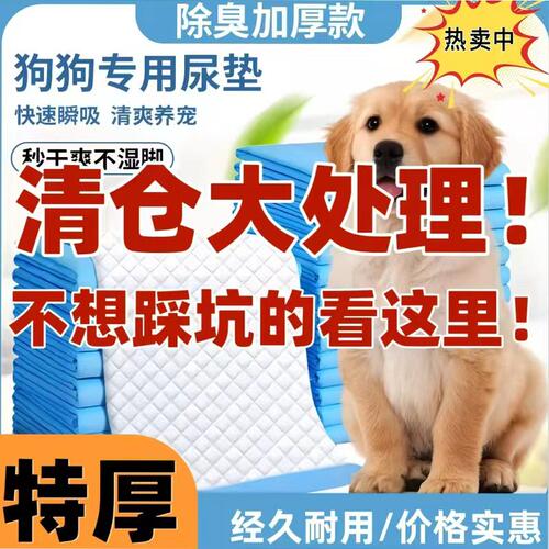 禾仕星狗狗尿垫100片加厚尿片