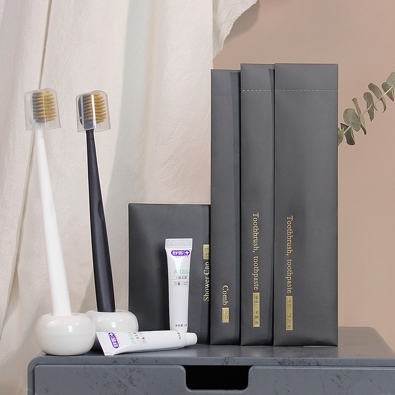 酒店民宿一次性牙刷宽头软毛套装