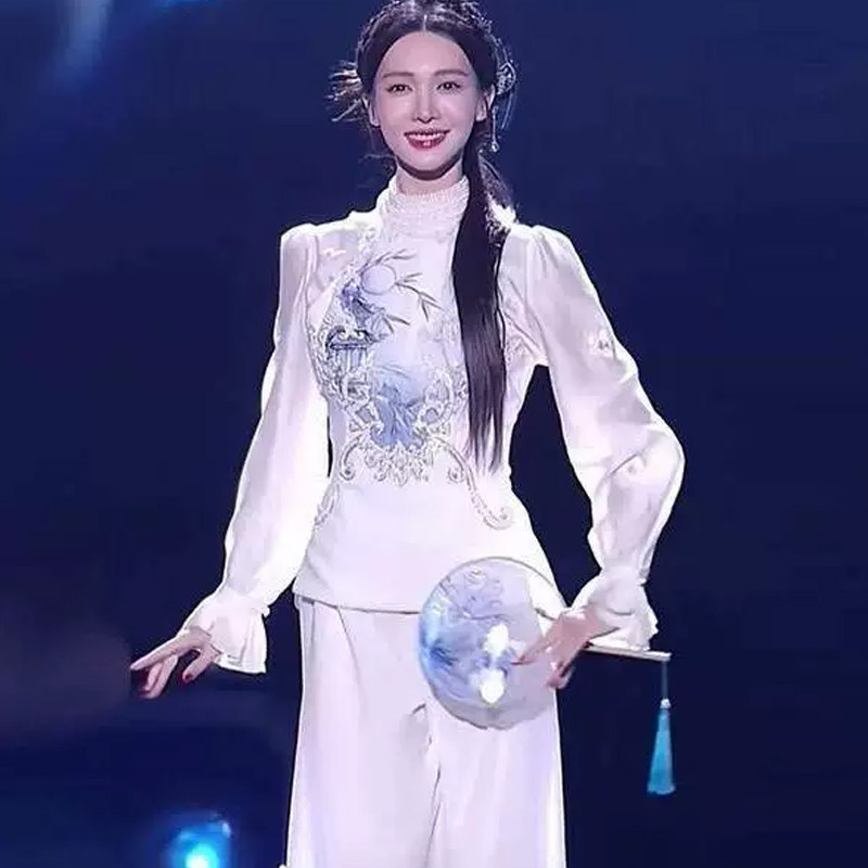 青花瓷舞蹈服古典舞台演出服装