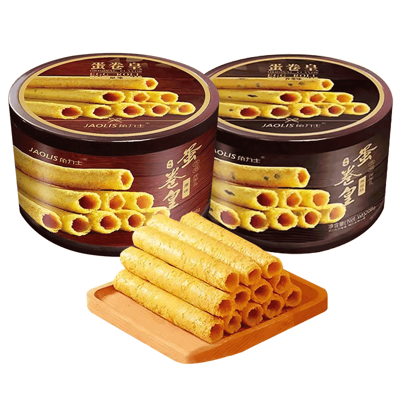 【新货速发】角力士原味300g蛋卷礼盒休闲零食品饼干伴手礼物送礼