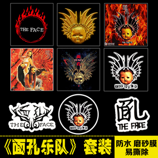 面孔乐队摇滚专辑封面周边笔记本电脑手机拉杆箱平板吉他防水贴纸