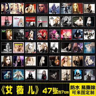 Avril Lavigne艾薇儿乐队摇滚笔记本电脑吉他手机拉杆箱防水贴纸