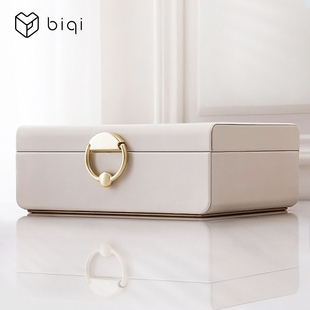 BIQI首饰收纳盒高档精致大容量首饰盒戒指耳钉项链收纳盒生日礼物