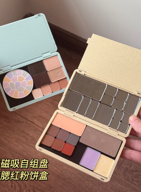 小猴子同款薄荷绿双层化妆盒