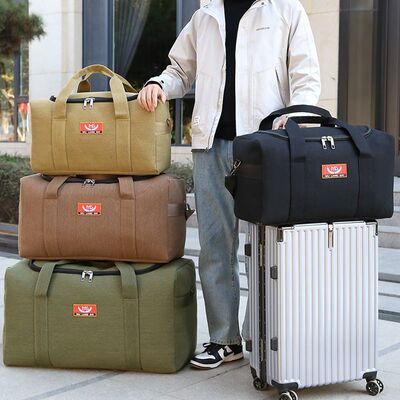 帆布超大容量手提旅行包男女通用