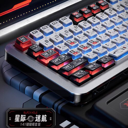 PIIFOX《星际迷航》核动力PBT透明五面热升华透光客制化键盘键帽