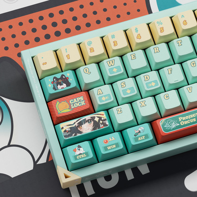 PIIFOX&ProjectOrcus联名锁&柰客制化热升华PBT原厂键盘帽