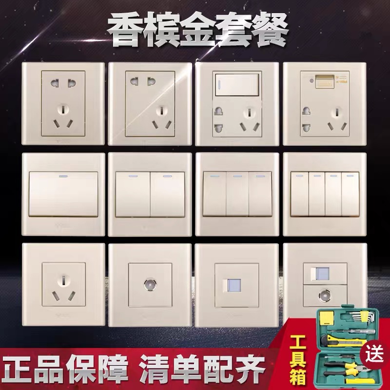 公牛G06系列（香槟金）厂家直销 原装正品 支持验货 假一赔十