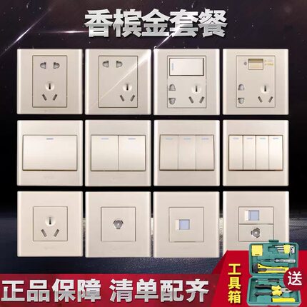 公牛G06系列（香槟金）厂家直销 原装正品 支持验货 假一赔十