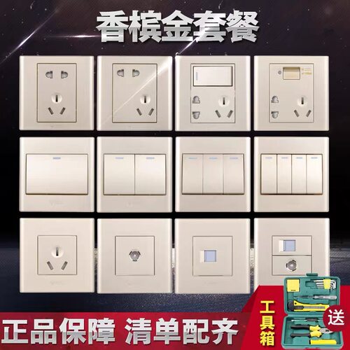 公牛G06系列（香槟金）厂家直销 原装正品 支持验货 假一赔十