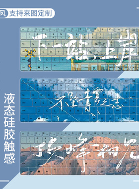 适用荣耀MagicBook X16 2024款 酷睿i5笔记本电脑励志键盘保护膜