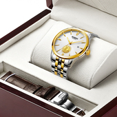 劳士顿情侣手表男款 机械表24K金貔貅精钢男士 手表可选女表2025新