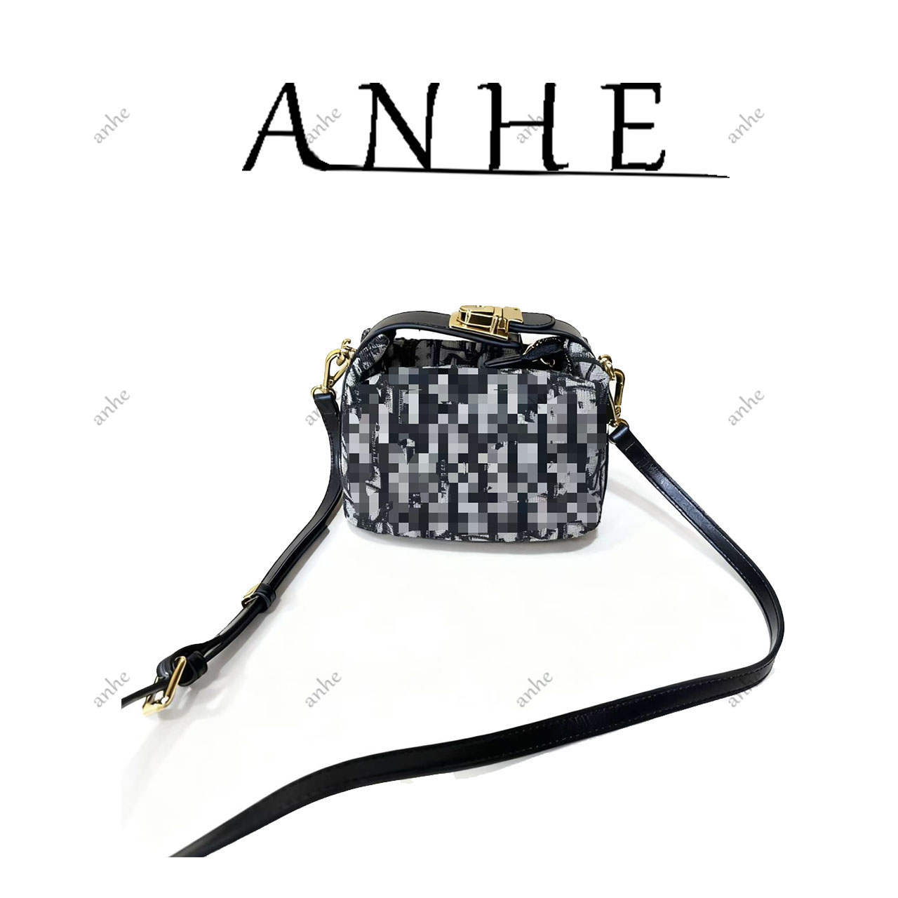 安合甄选-高定真皮包-15cm-XY-15-8835-饭盒-蒂-花