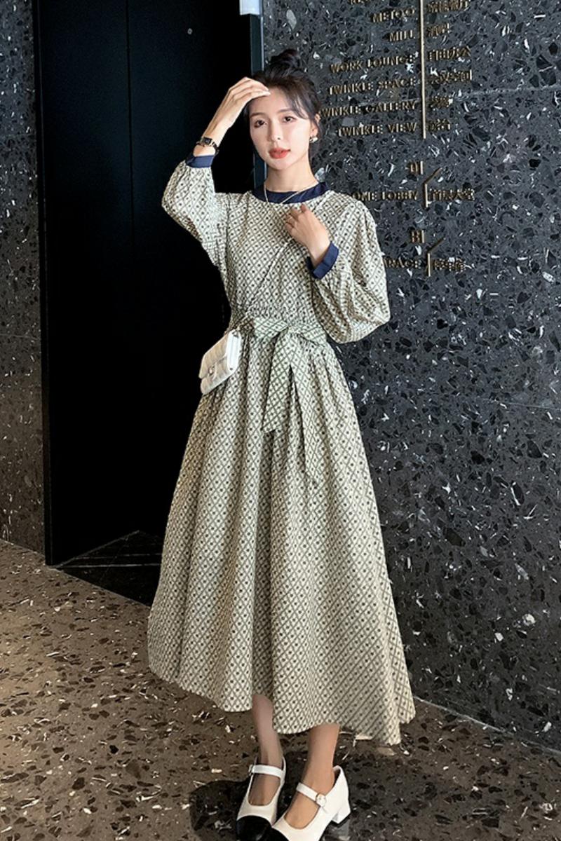 现货已到店碎花2022新款秋装连衣裙女317-MY8039-P115-K168,女装连衣裙,浙宝185