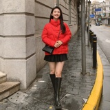 现货90绒白鸭绒抗寒抗短款冻羽绒服女185-MY8819-P190-K298，女装羽绒服，浙宝185