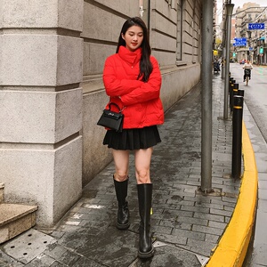 现货90绒白鸭绒抗寒抗短款冻羽绒服女185-MY8819-P190-K298图片