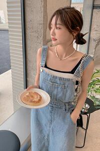 现货 夏季减龄牛仔背带裙连衣裙185-MY8866-P95-K148图片