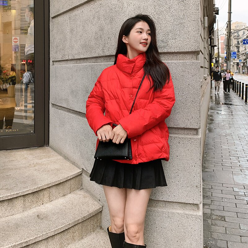 现货90绒白鸭绒抗寒抗短款冻羽绒服女317-MY8819-P190-K298图片
