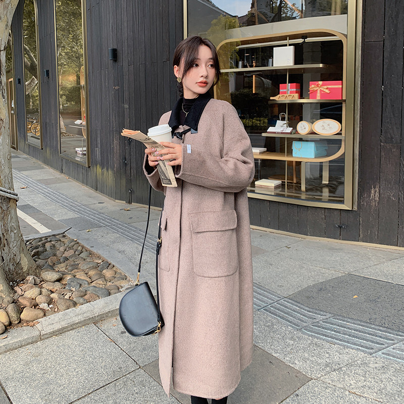 现货70毛双面呢羊绒大衣外套女185-9931-P245-K398,女装毛呢外套,浙宝185