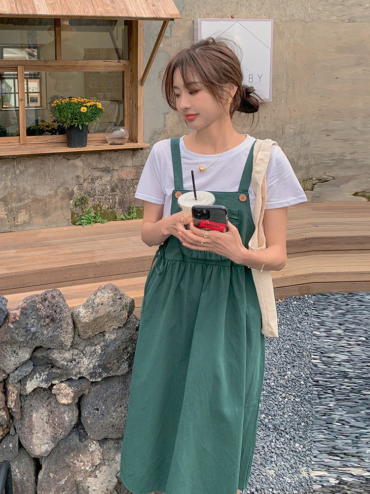 现货夏季减龄背带裙连衣裙185-MY8871-P85-K138,女装连衣裙,浙宝185