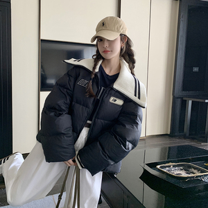 现货 90绒 针织拼接娃娃领小个子羽绒服185-9001-P290-K458图片