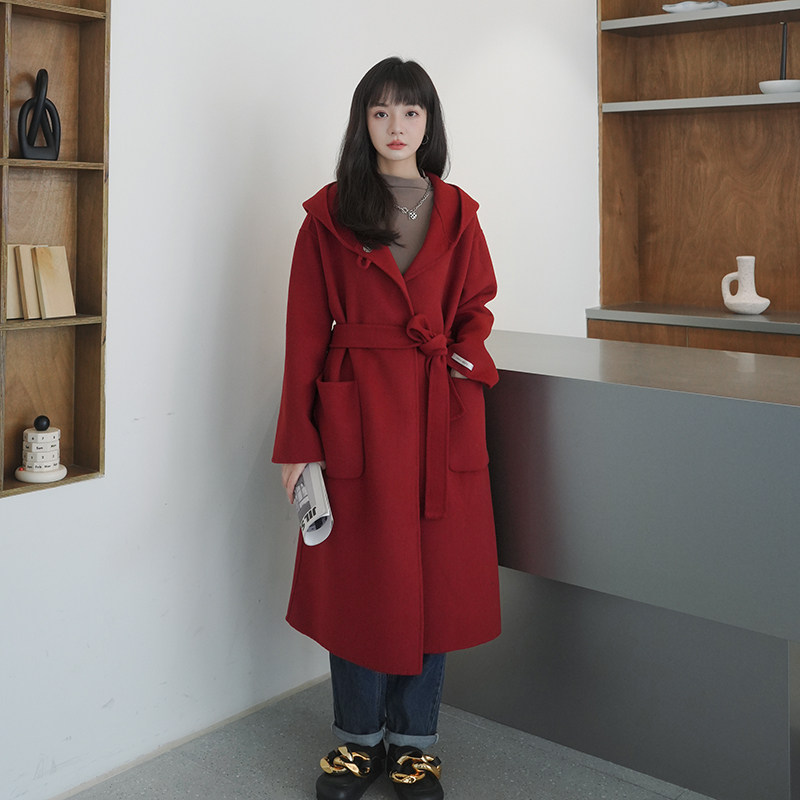 现货 70毛 双面羊绒大衣外套女185-9925-P255-418图片