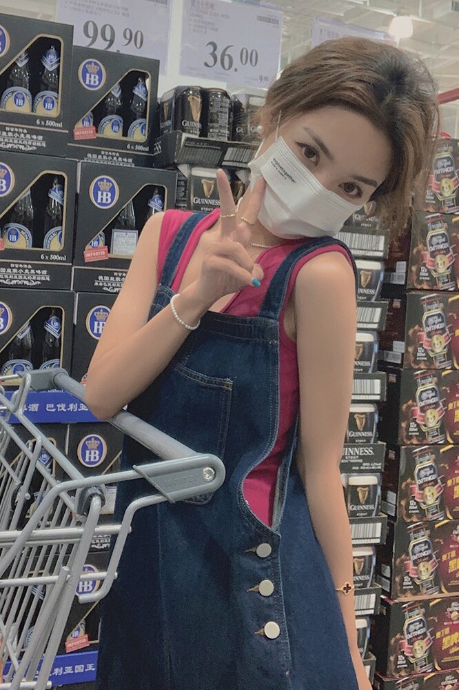 现货夏季减龄牛仔背带裙连衣裙317-MY8879-P95-K148,女装连衣裙,浙宝185